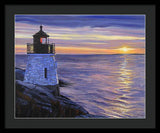 Castle Hill Lighthouse Newport Rhode Island - Framed Print