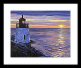 Castle Hill Lighthouse Newport Rhode Island - Framed Print