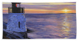 Castle Hill Lighthouse Newport Rhode Island - Bath Towel