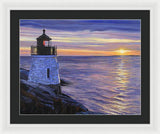 Castle Hill Lighthouse Newport Rhode Island - Framed Print