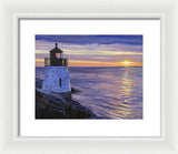 Castle Hill Lighthouse Newport Rhode Island - Framed Print