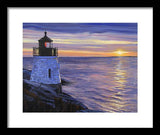 Castle Hill Lighthouse Newport Rhode Island - Framed Print