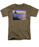 Castle Hill Lighthouse Newport Rhode Island - Men's T-Shirt  (Regular Fit)