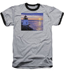 Castle Hill Lighthouse Newport Rhode Island - Baseball T-Shirt