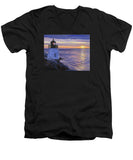 Castle Hill Lighthouse Newport Rhode Island - Men's V-Neck T-Shirt
