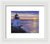 Castle Hill Lighthouse Newport Rhode Island - Framed Print