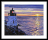 Castle Hill Lighthouse Newport Rhode Island - Framed Print
