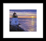 Castle Hill Lighthouse Newport Rhode Island - Framed Print