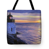 Castle Hill Lighthouse Newport Rhode Island - Tote Bag