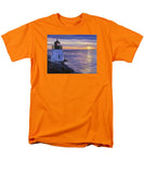 Castle Hill Lighthouse Newport Rhode Island - Men's T-Shirt  (Regular Fit)