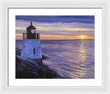Castle Hill Lighthouse Newport Rhode Island - Framed Print
