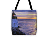 Castle Hill Lighthouse Newport Rhode Island - Tote Bag