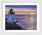 Castle Hill Lighthouse Newport Rhode Island - Framed Print