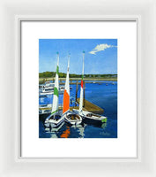 Chatham Harbor Boats Chatham Cape Cod Massachusetts - Framed Print