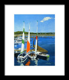 Chatham Harbor Boats Chatham Cape Cod Massachusetts - Framed Print