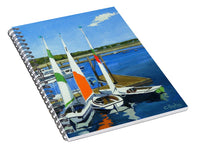 Chatham Harbor Boats Chatham Cape Cod Massachusetts - Spiral Notebook