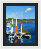 Chatham Harbor Boats Chatham Cape Cod Massachusetts - Framed Print