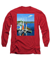 Chatham Harbor Boats Chatham Cape Cod Massachusetts - Long Sleeve T-Shirt