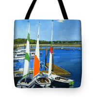 Chatham Harbor Boats Chatham Cape Cod Massachusetts - Tote Bag