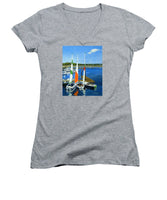 Chatham Harbor Boats Chatham Cape Cod Massachusetts - Women's V-Neck