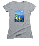 Chatham Harbor Boats Chatham Cape Cod Massachusetts - Women's V-Neck