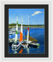 Chatham Harbor Boats Chatham Cape Cod Massachusetts - Framed Print