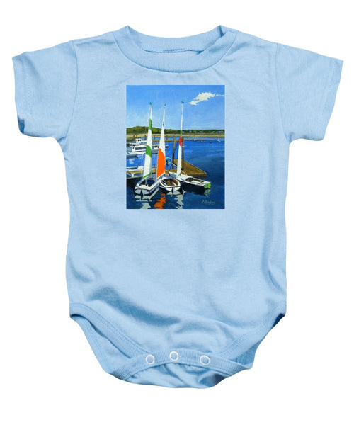 Chatham Harbor Boats Chatham Cape Cod Massachusetts - Baby Onesie