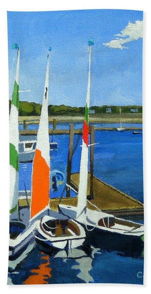 Chatham Harbor Boats Chatham Cape Cod Massachusetts - Beach Towel