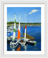 Chatham Harbor Boats Chatham Cape Cod Massachusetts - Framed Print