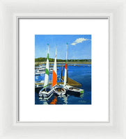 Chatham Harbor Boats Chatham Cape Cod Massachusetts - Framed Print