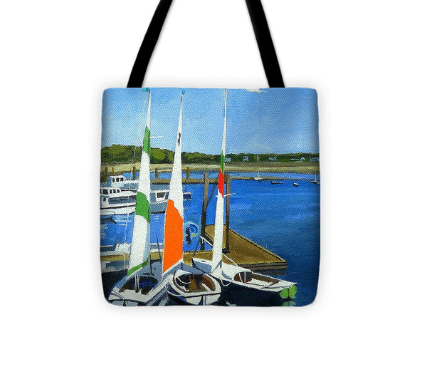 Chatham Harbor Boats Chatham Cape Cod Massachusetts - Tote Bag