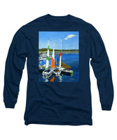 Chatham Harbor Boats Chatham Cape Cod Massachusetts - Long Sleeve T-Shirt