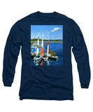Chatham Harbor Boats Chatham Cape Cod Massachusetts - Long Sleeve T-Shirt