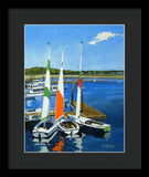 Chatham Harbor Boats Chatham Cape Cod Massachusetts - Framed Print