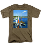 Chatham Harbor Boats Chatham Cape Cod Massachusetts - Men's T-Shirt  (Regular Fit)