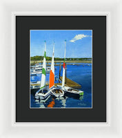 Chatham Harbor Boats Chatham Cape Cod Massachusetts - Framed Print
