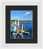 Chatham Harbor Boats Chatham Cape Cod Massachusetts - Framed Print