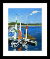 Chatham Harbor Boats Chatham Cape Cod Massachusetts - Framed Print