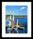 Chatham Harbor Boats Chatham Cape Cod Massachusetts - Framed Print
