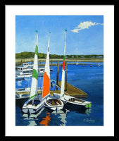 Chatham Harbor Boats Chatham Cape Cod Massachusetts - Framed Print