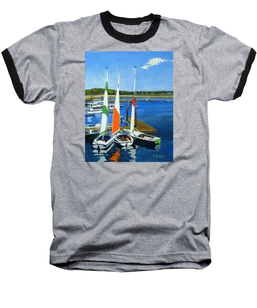 Chatham Harbor Boats Chatham Cape Cod Massachusetts - Baseball T-Shirt