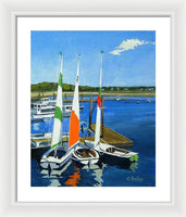 Chatham Harbor Boats Chatham Cape Cod Massachusetts - Framed Print