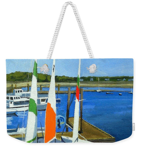 Chatham Harbor Boats Chatham Cape Cod Massachusetts - Weekender Tote Bag