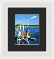 Chatham Harbor Boats Chatham Cape Cod Massachusetts - Framed Print