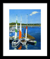 Chatham Harbor Boats Chatham Cape Cod Massachusetts - Framed Print
