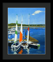 Chatham Harbor Boats Chatham Cape Cod Massachusetts - Framed Print