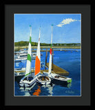 Chatham Harbor Boats Chatham Cape Cod Massachusetts - Framed Print