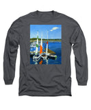 Chatham Harbor Boats Chatham Cape Cod Massachusetts - Long Sleeve T-Shirt