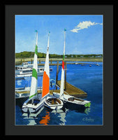 Chatham Harbor Boats Chatham Cape Cod Massachusetts - Framed Print