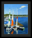 Chatham Harbor Boats Chatham Cape Cod Massachusetts - Framed Print